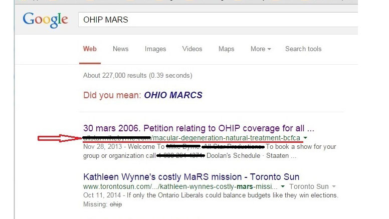 Updated OHIP MARS poison search